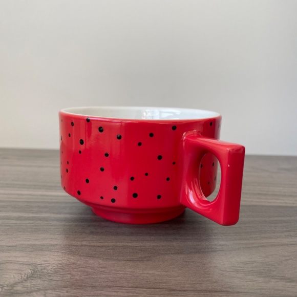 Hand Painted Black Minimalist Dot Mug - Picture 6 of 8